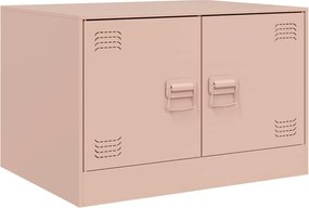 vidaXL Măsuță de cafea, roz, 67x50x44 cm, oțel