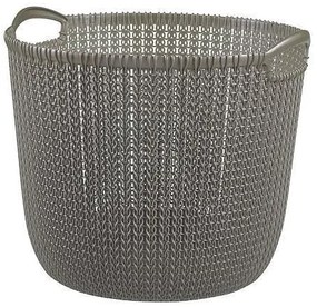 Cos rufe, 2 manere, gri, 30 L, 40x39x33 cm, Curver