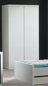 Dulap Lara cu 2 Uși, pentru Camera Copii, Alb – Vipack