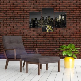 Tablou cu metropolă nocturnă (90x60 cm)