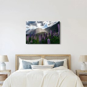 Tablou - scenariu cu flori de Lupin (90x60 cm)