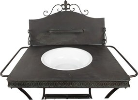 Consola vintage de exterior, din metal, Lavandiere