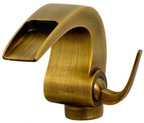 Baterie lavoar baie , tip cascada , bronz  antichizat , TRENDY S