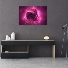 Tablou cu abstracțiune modernă în roz (90x60 cm)