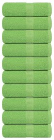 vidaXL Prosoape de baie 10 buc. FROGN Verde măr 30x30 cm 100% bumbac