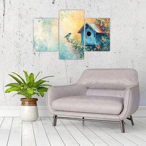 Tablou - Birdhouse, acuarelă, acuarelă (90x60 cm)