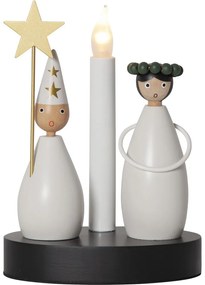 Decorațiune luminoasă alb-negru de Crăciun Christmas Joy – Star Trading