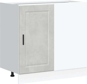 vidaXL Dulap de bază de bucătărie „Porto” Lemn prelucrat gri beton