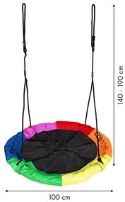 Leagăn tip cuib de barză COLOR 100cm Ecotoys