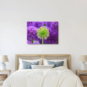 Tablou pe sticlă cu floare (70x50 cm)