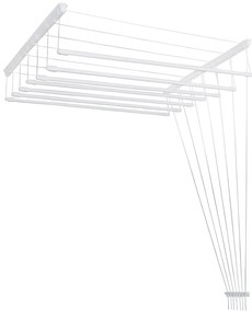 JAKS Uscător de rufe de tavan 7 tije alb Lungime: 80 cm