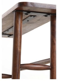 Masă consolă maro din lemn masiv de acacia 30x120 cm Qiano – Light &amp; Living