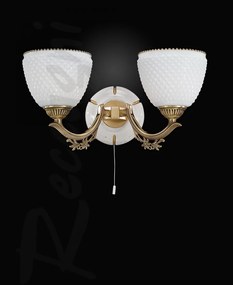 Aplica clasica cu 2 brate din alama design italian 8656