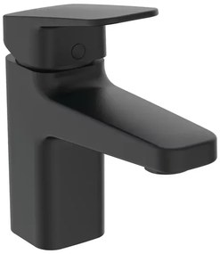 Baterie lavoar Ideal Standard Ceraplan H75 negru mat cu ventil Pop-Up metalic