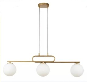 Lustra cu Sticlă 5173-3 – Design Modern, cu 3 Socluri E27