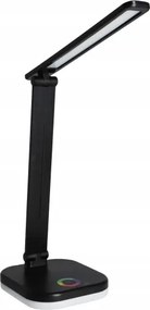Lampă de birou LED RGBW dimabilă, cu încărcare wireless, 7W, 5V USB, negru