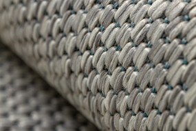 Covor SISAL SION cerc A5165A Melanj țesute plate gri