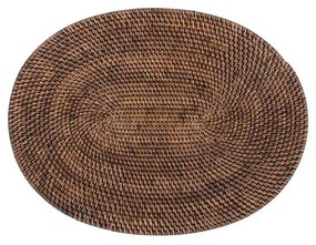 Suport din ratan pentru farfurie Tiseco Home Studio, 30 x 40 cm, maro