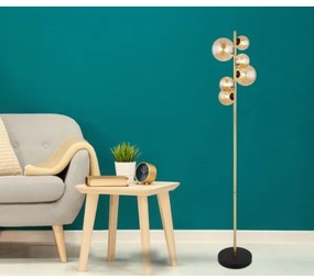 Lampadar LED RIHA 6xG9/3W/230V alamă Globo 56135-6S