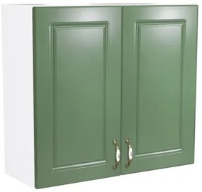 Corp superior 80 cu 2 usi Zebra MDF verde