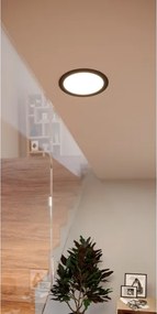 Eglo 901427-LED RGBW Plafonieră LED pentru baie FUEVA-Z LED/9,5W/230V 16,8cm IP44 negru