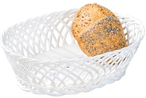 Kesper 19880 Coș pentru pâine și fructe, alb, 23,5x 8,5 x 31 cm