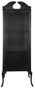 Vitrina neagra, din metal si sticla, Noirette