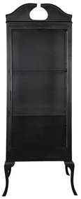 Vitrina neagra, din metal si sticla, Noirette
