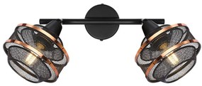 Aplica de perete/tavan metal negru/auriu BELLONA 2