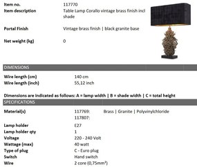 Veioza, Lampa de masa design LUX Corallo