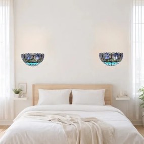 Brilagi - Aplica de perete Tiffany LORAS cu vitralii 1xE14/40W/230V