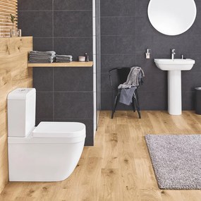 Set vas wc pe pardoseala si rezervor Grohe Euro Ceramic Rimless alimentare inferioara