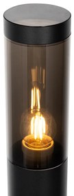 Lampă de stâlp exterioară modernă neagră 80 cm IP44 - Rox