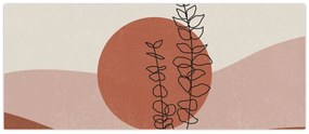 Tablou - Boho frunze N⁰1 (120x50 cm)