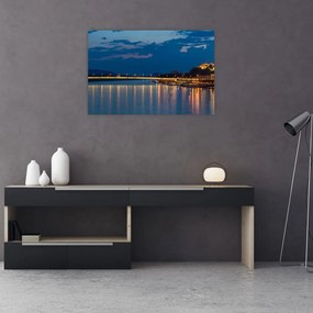 Tablou cu Bratislava și palat (90x60 cm)
