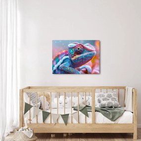 Tablou - Cameleon colorat (70x50 cm)