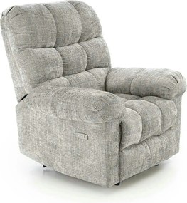Fotoliu recliner AMORE, gri, stofa, 105x100x86 cm