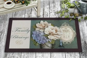 Covor intrare  FAMILY BLESSINGS, 45x70 cm, forma dreptunghiulara, pasl
