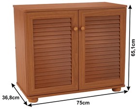 Pantofar hol, mdf laminat, cires ,75x65x37 cm ,Bortis