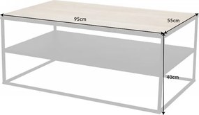 Masuta design industrial vintage Apartment 95cm, stejar