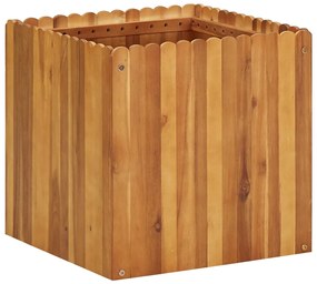 Strat inaltat de gradina, 50 x 50 x 50 cm, lemn masiv de acacia 1, 50 x 50 x 50 cm