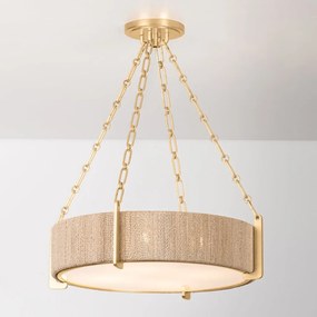 Lustra suspendata design LUX, Franghia Abaca, Quebec 56cm