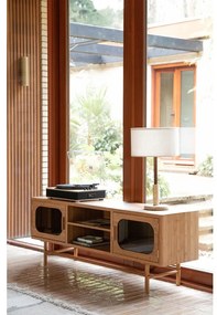 Comodă TV în culoare naturală din bambus 150x55x40 cm Caroun – Dutchbone