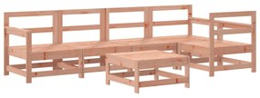 3186471 vidaXL Set mobilier relaxare grădină, 6 piese, lemn masiv Douglas