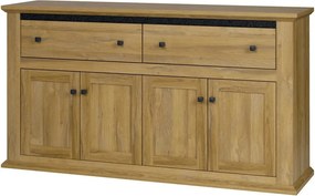 Comoda LEON MZ10, stejar grand, DTD laminat, 160x45x87 cm