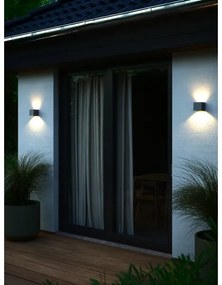 Nordlux MILDA - Aplică LED de perete pentru exterior, 4,9 W, 230 V, IP44, antracit