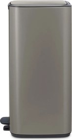 Coș de gunoi gri cu pedală din oțel 30 l Bo – Brabantia