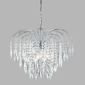 Lustra cristal suspendata design elegant Waterfall 5L 4175-5 SRT