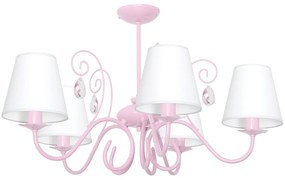 Candelabru SARA PINK  Milagro Modern, E14, Roz/Transparent, MLP1052, Polonia