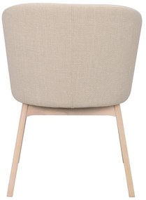 Set de scaune de sufragerie bej 2 buc. tapițat Windham – Rowico